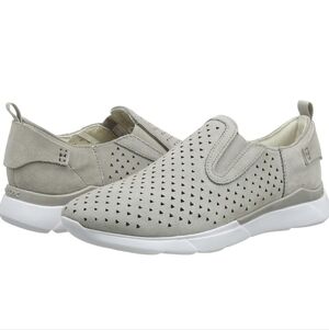 Geox Hiver Perforated Suede Sneaker Grey Women's 8